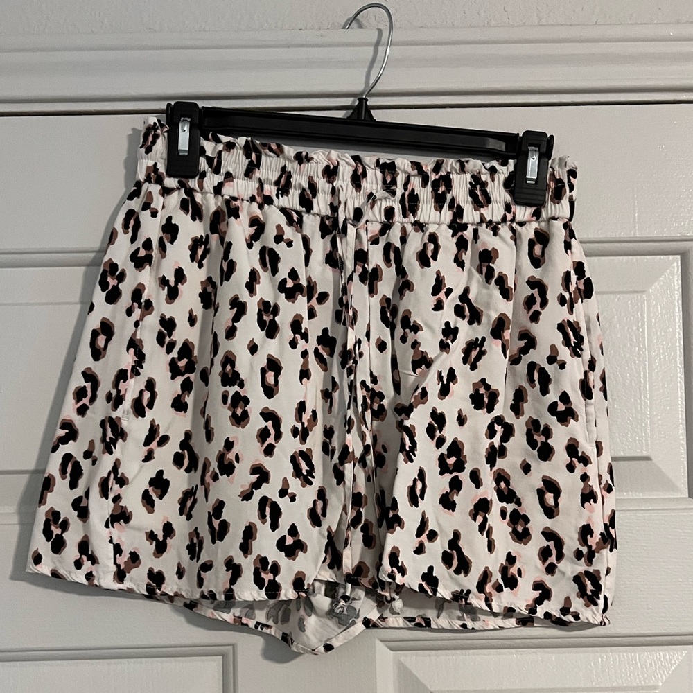 Express Animal Print Shorts With Drawstring Waist - image 2